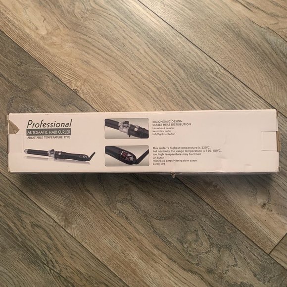 NEW PROFESSIONAL 360 DEGREE AUTOMATIC ROTATION CURLING IRON HAIR CURLER 1” - Picture 2 of 7